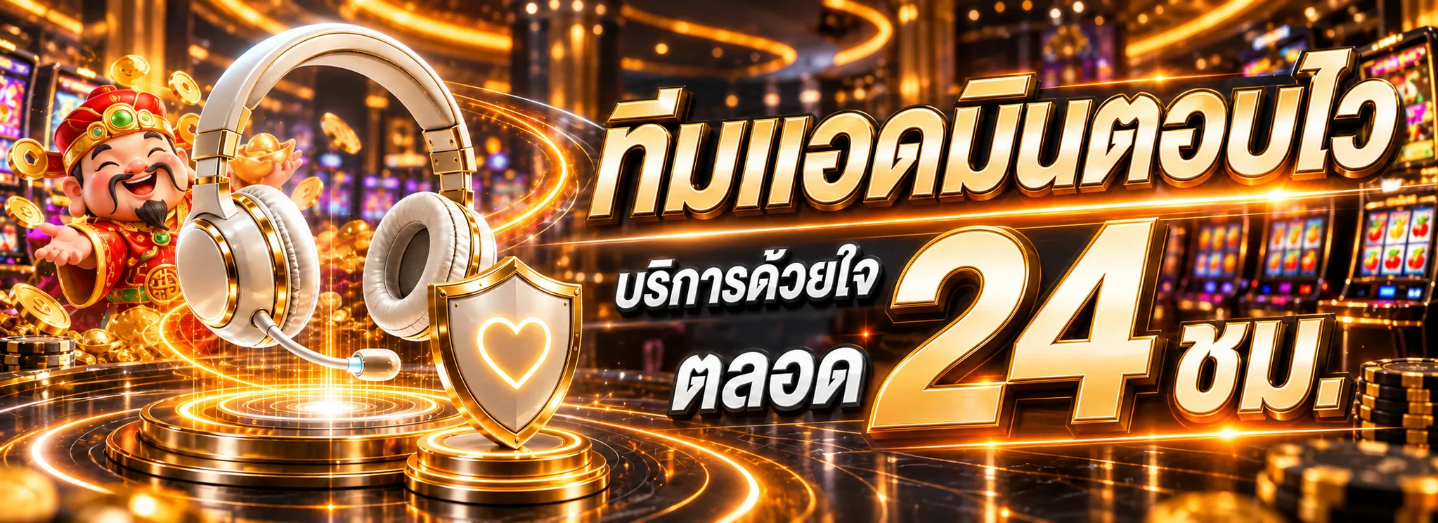 ทีมดูแล HUC99 ตลอด 24 ชั่วโมง ธีมทองดำ